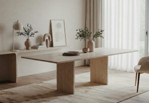 Traverten Yemek Masası ile Doğallığın Sofraya Yansıması